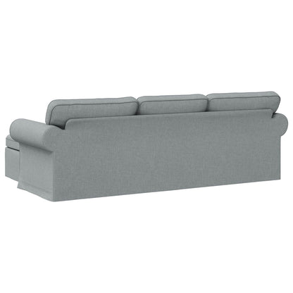 vidaXL Sofa Hellgrau 215 x 138 x 80 cm Stoff