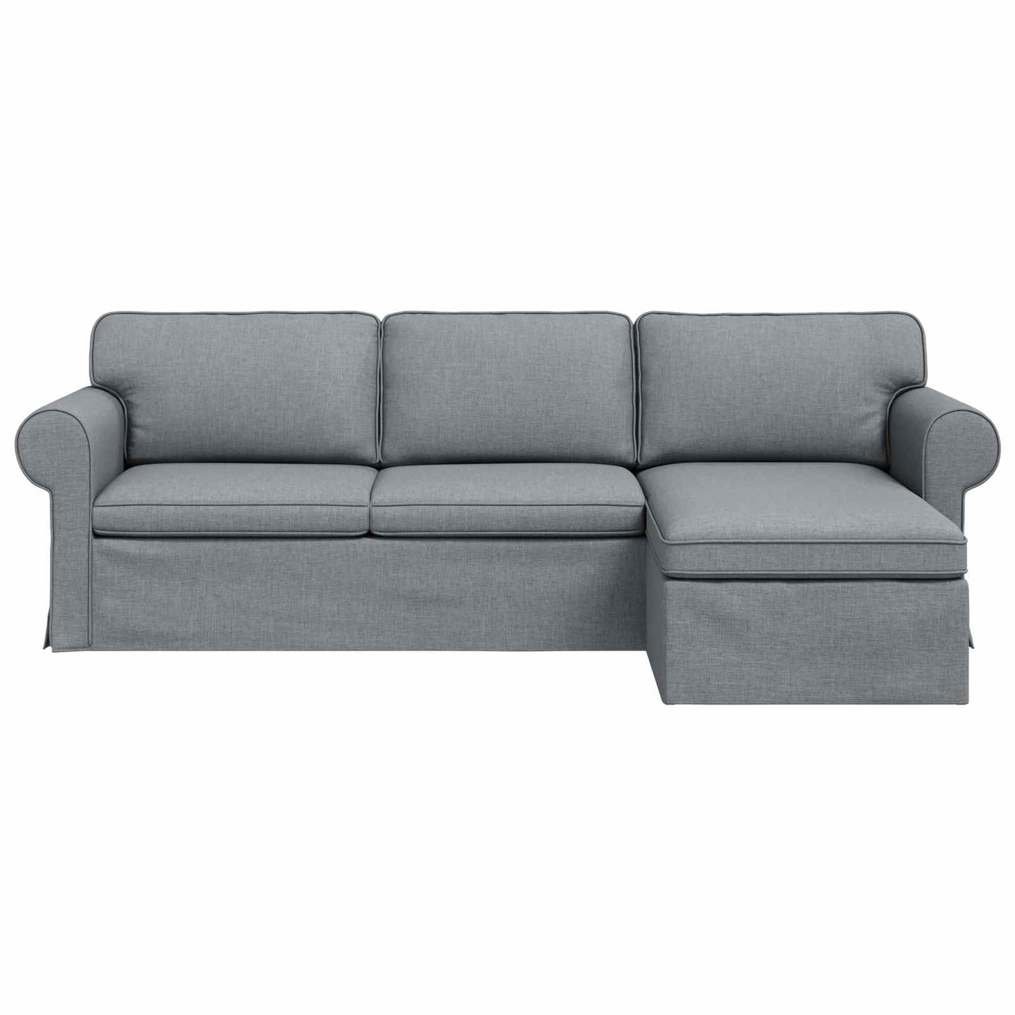 vidaXL Sofa Hellgrau 215 x 138 x 80 cm Stoff