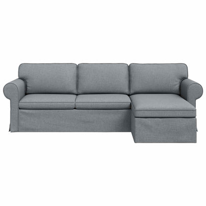 vidaXL Sofa Hellgrau 215 x 138 x 80 cm Stoff