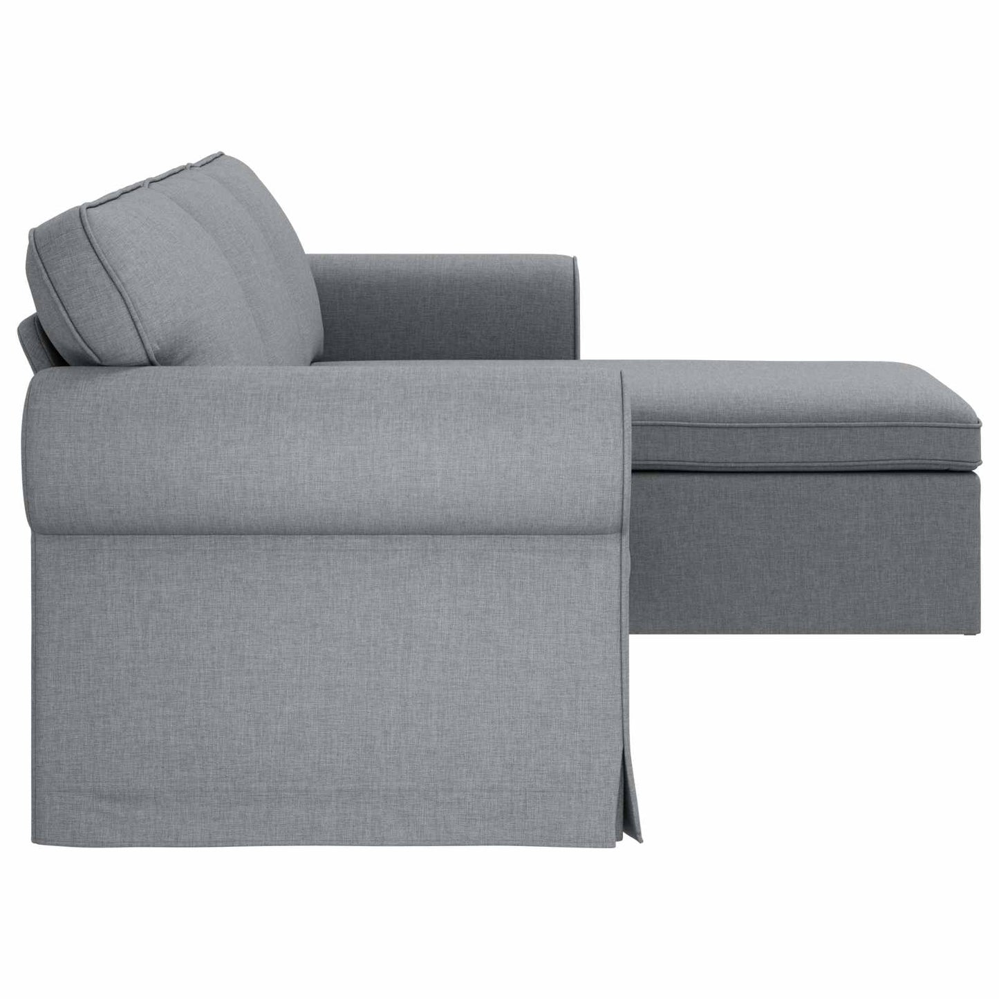vidaXL Sofa Hellgrau 215 x 138 x 80 cm Stoff