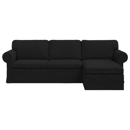 vidaXL Sofa Schwarz 215 x 138 x 80 cm Stoff