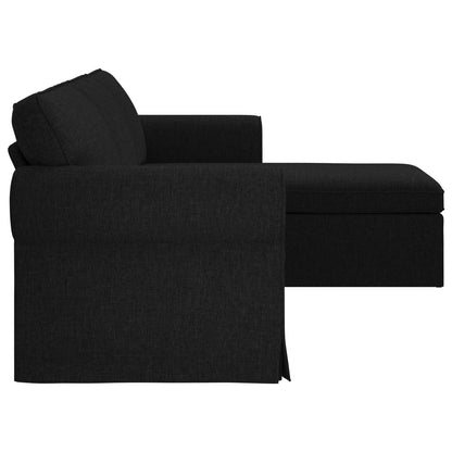 vidaXL Sofa Schwarz 215 x 138 x 80 cm Stoff