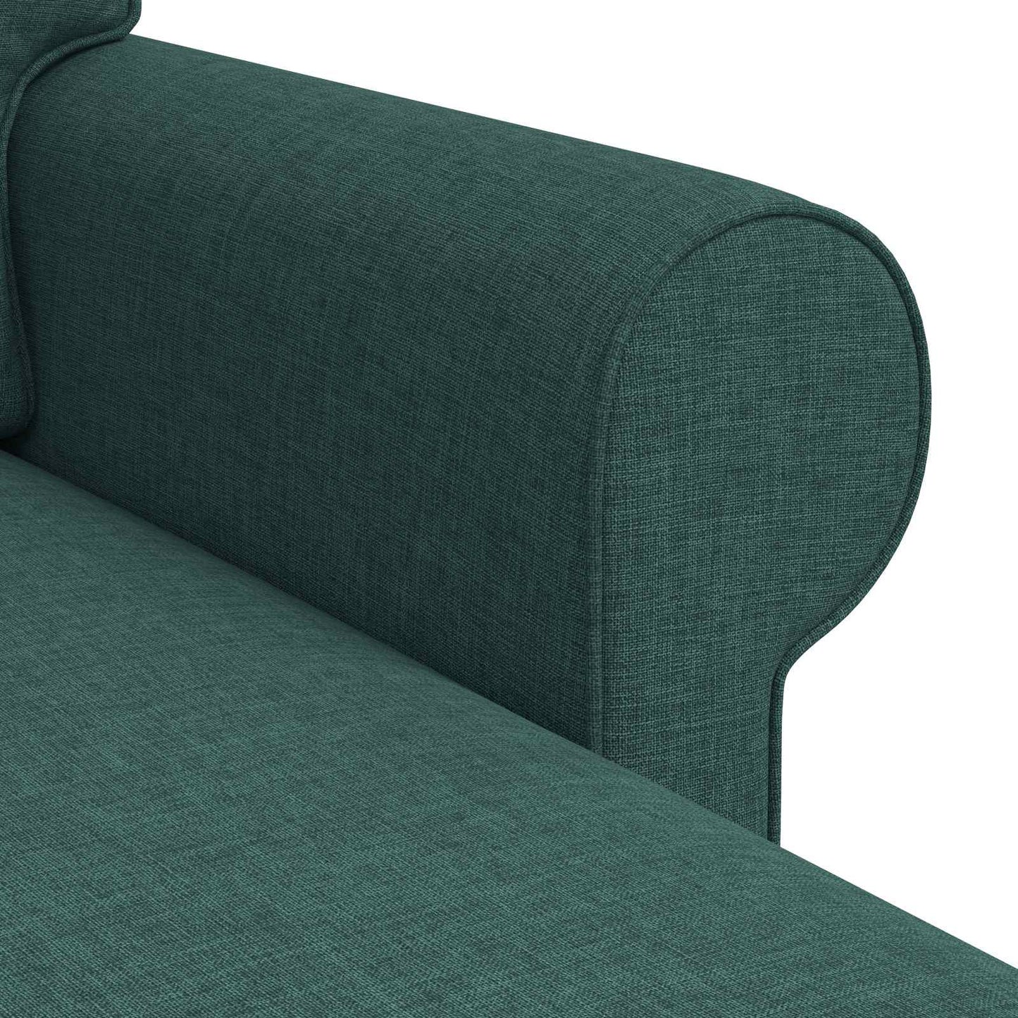 Sofa Dunkelgrün 215 x 138 x 80 cm Stoff