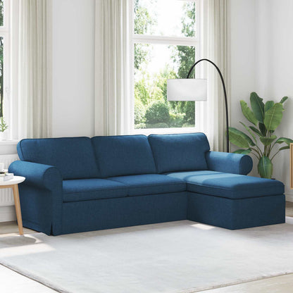 vidaXL Sofa Blau 215 x 138 x 80 cm Stoff