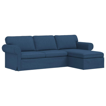 vidaXL Sofa Blau 215 x 138 x 80 cm Stoff