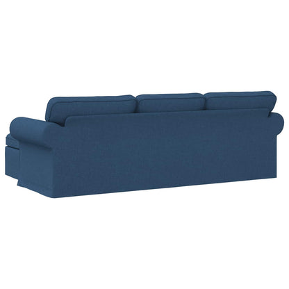 vidaXL Sofa Blau 215 x 138 x 80 cm Stoff