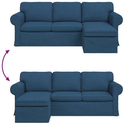 vidaXL Sofa Blau 215 x 138 x 80 cm Stoff