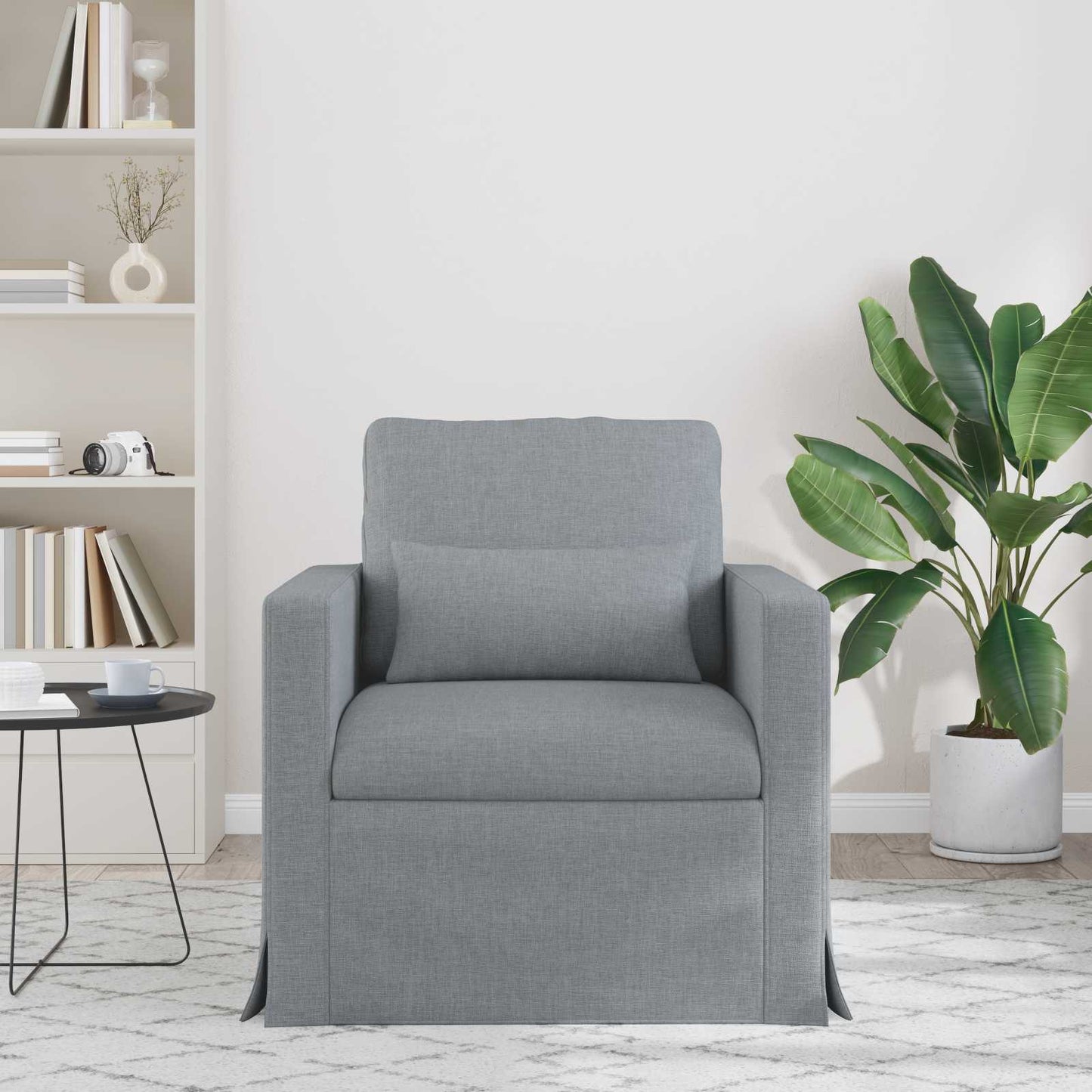 vidaXL Sofa Hellgrau 78 x 78 x 80 cm Stoff