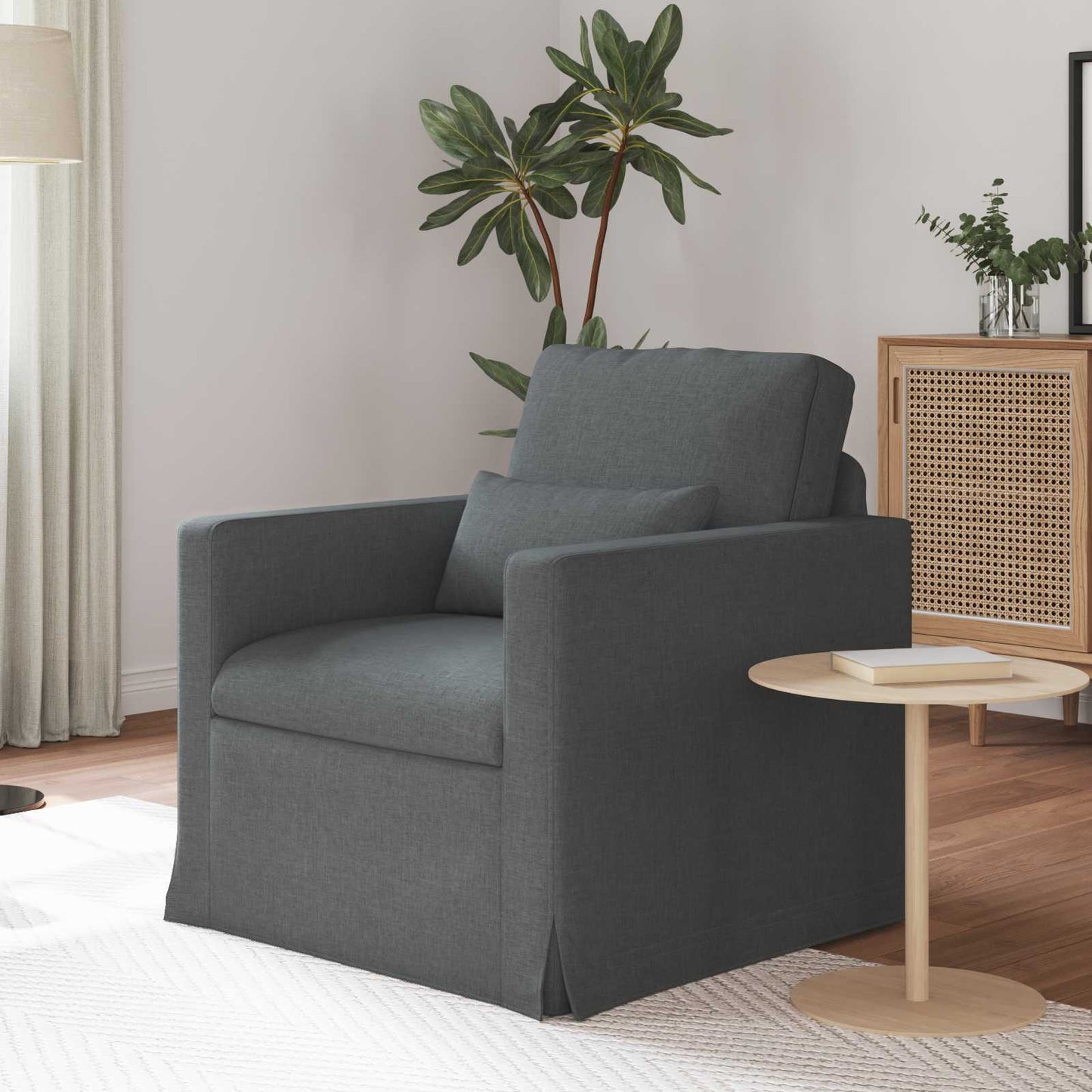 vidaXL Sofa Dunkelgrau 78 x 78 x 80 cm Stoff