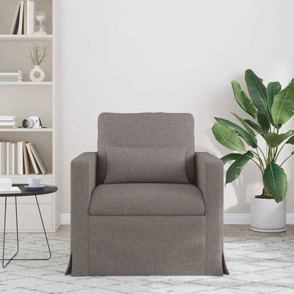 vidaXL Sofa Taupe 78 x 78 x 80 cm Stoff