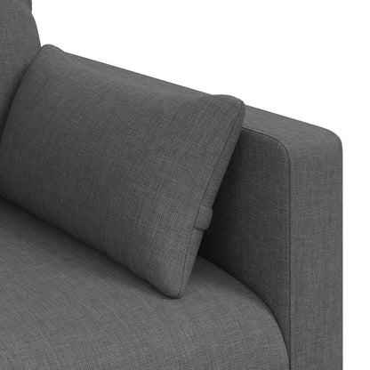 vidaXL Sofa Dunkelgrau 139 x 78 x 80 cm Stoff