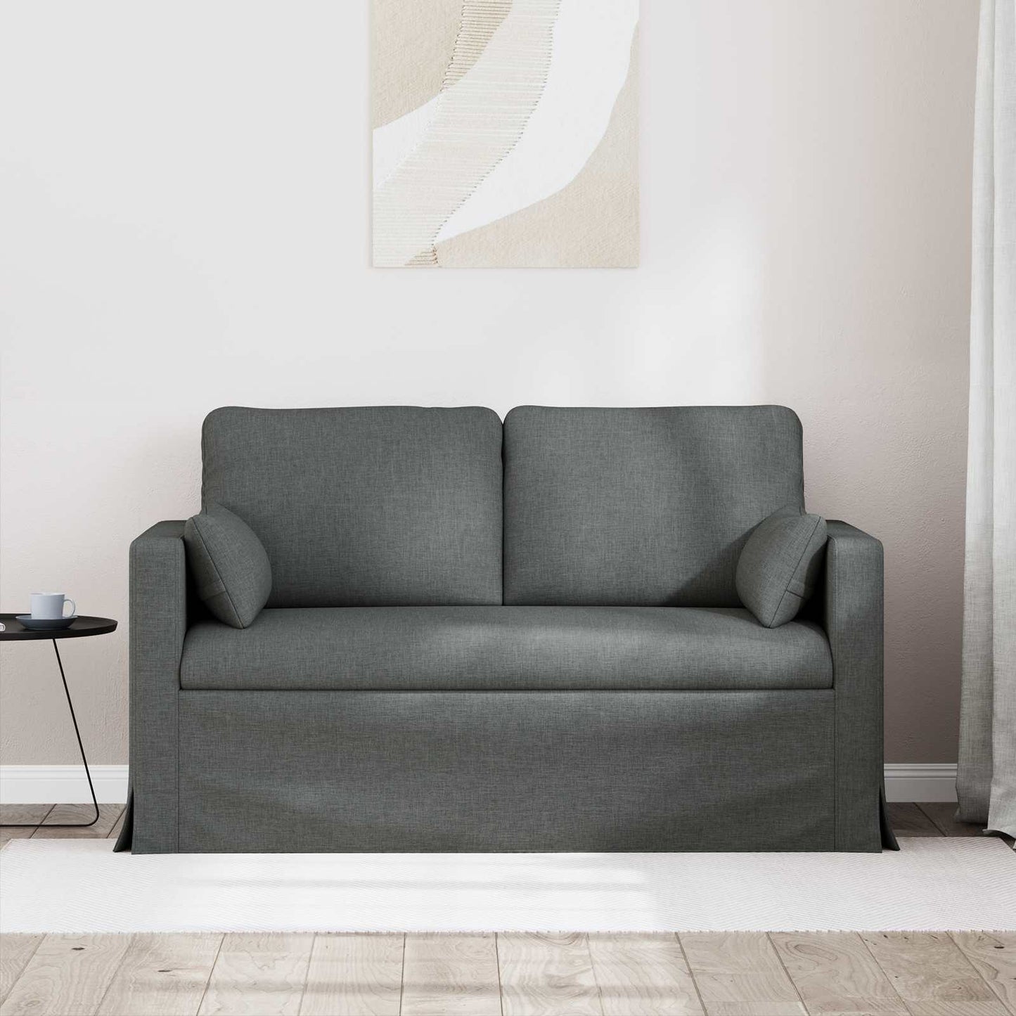 vidaXL Sofa Dunkelgrau 139 x 78 x 80 cm Stoff