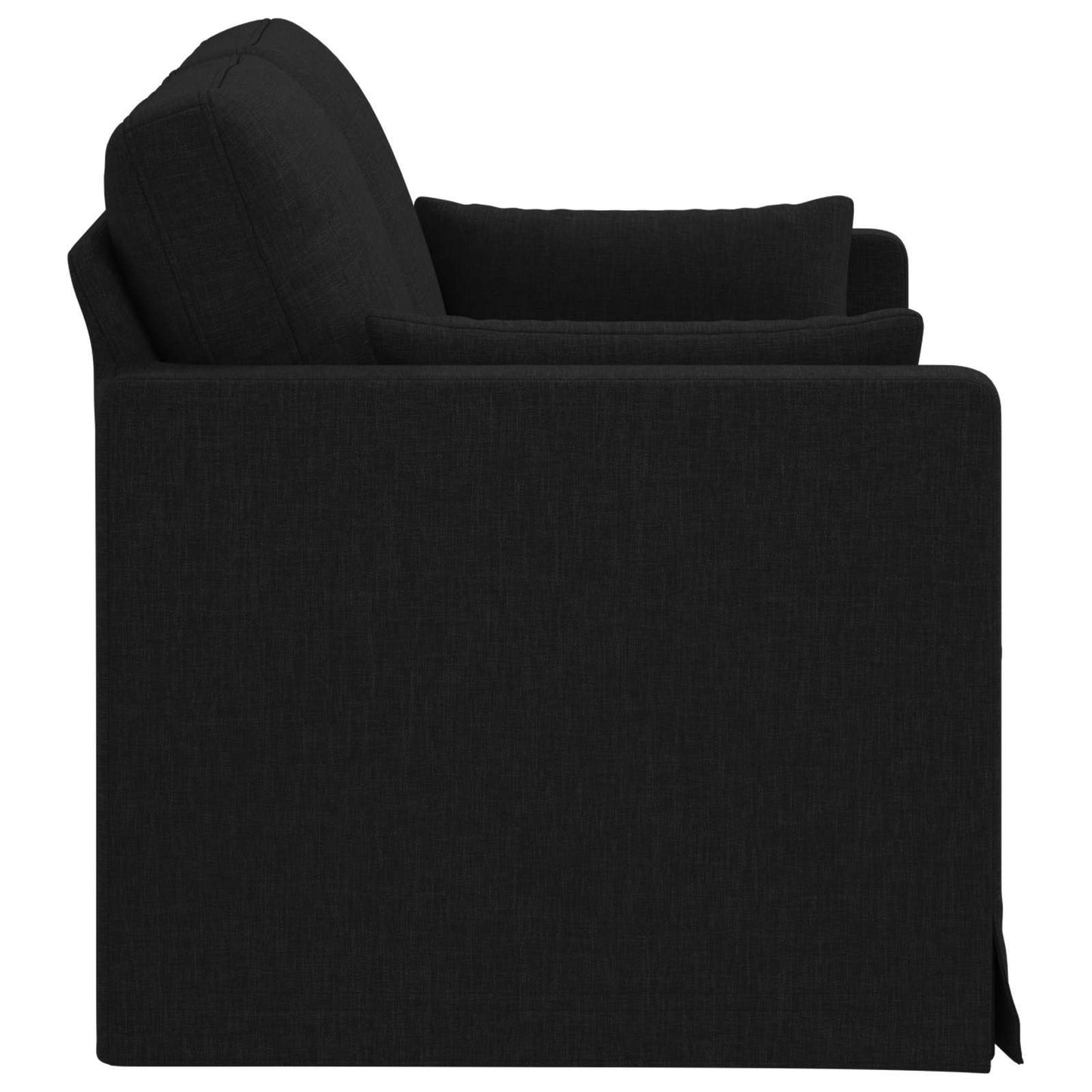 vidaXL Sofa Schwarz 139 x 78 x 80 cm Stoff