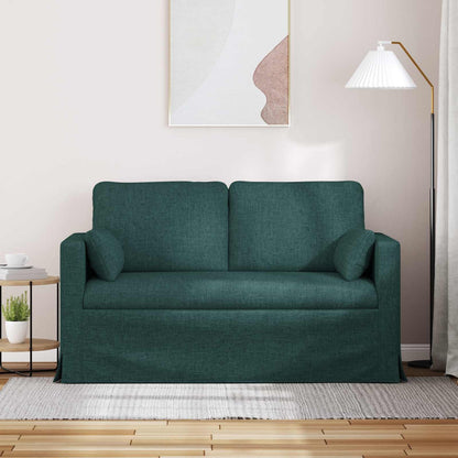 vidaXL Sofa Dunkelgrün 139 x 78 x 80 cm Stoff
