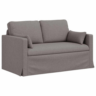 vidaXL Sofa Taupe 139 x 78 x 80 cm Stoff