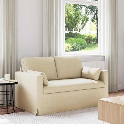 vidaXL Sofa Creme 139 x 78 x 80 cm Stoff