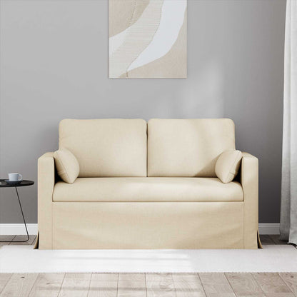 vidaXL Sofa Creme 139 x 78 x 80 cm Stoff