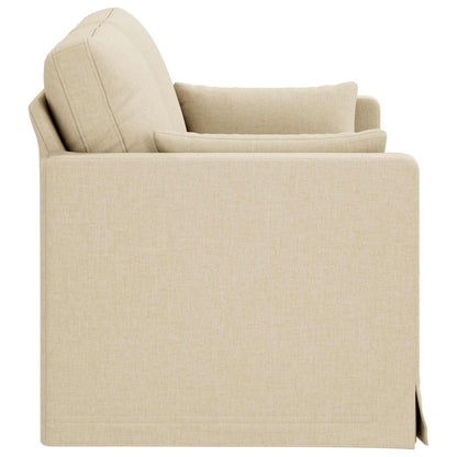 vidaXL Sofa Creme 139 x 78 x 80 cm Stoff