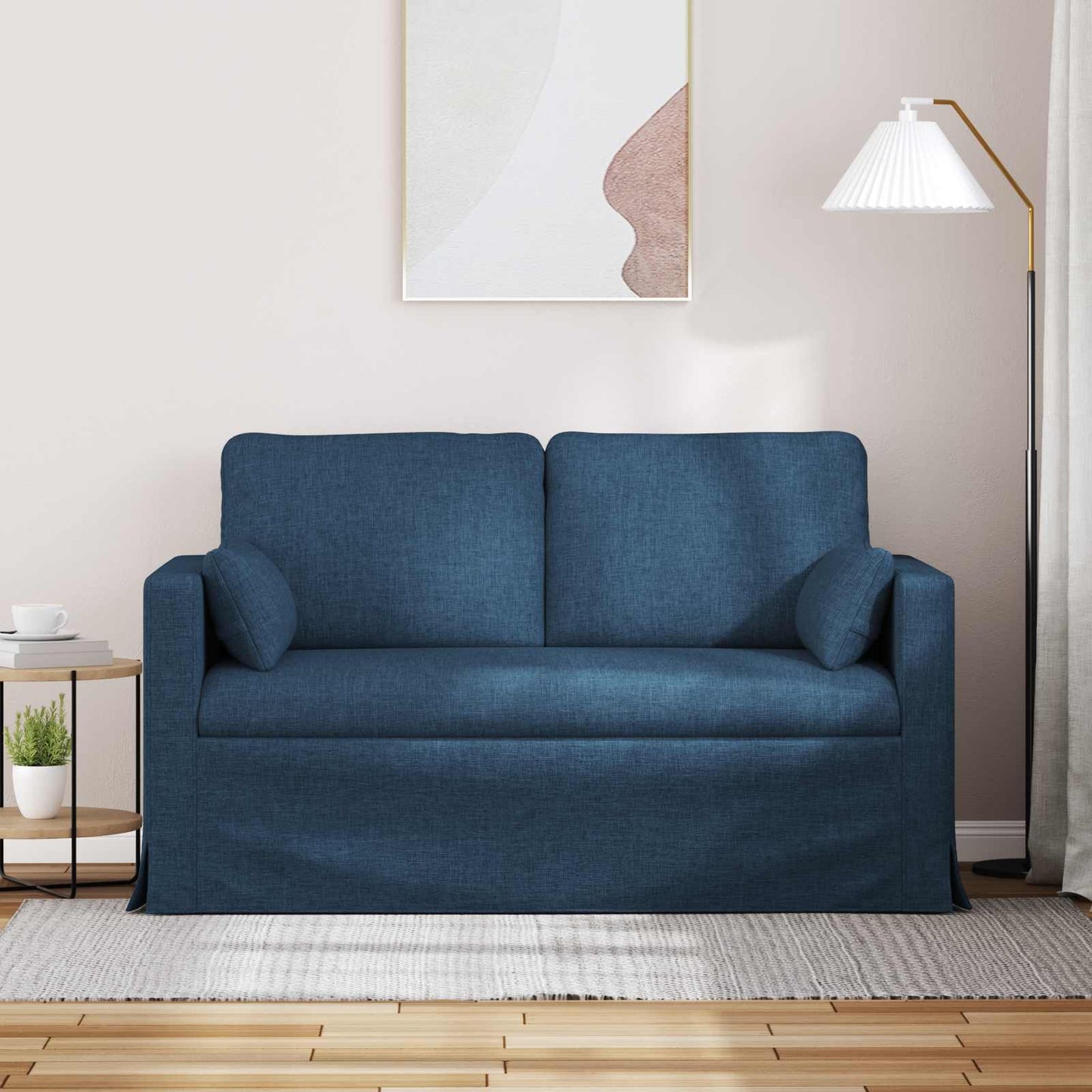 Sofa Blau 139 x 78 x 80 cm Stoff