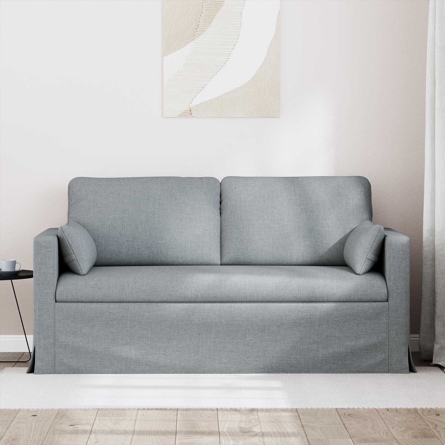 vidaXL Sofa Hellgrau 158 x 78 x 80 cm Stoff