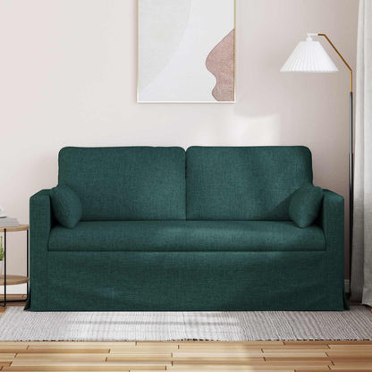 vidaXL Sofa Dunkelgrün 158 x 78 x 80 cm Stoff