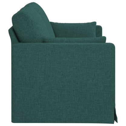 vidaXL Sofa Dunkelgrün 158 x 78 x 80 cm Stoff