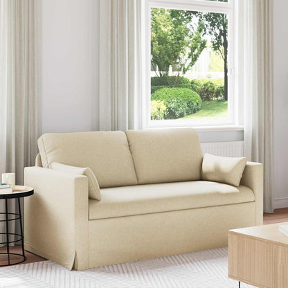 vidaXL Sofa Creme 158 x 78 x 80 cm Stoff