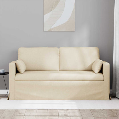 vidaXL Sofa Creme 158 x 78 x 80 cm Stoff