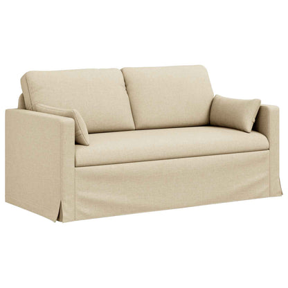 vidaXL Sofa Creme 158 x 78 x 80 cm Stoff