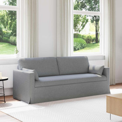 vidaXL Sofa Hellgrau 198 x 78 x 80 cm Stoff