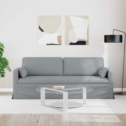 vidaXL Sofa Hellgrau 198 x 78 x 80 cm Stoff