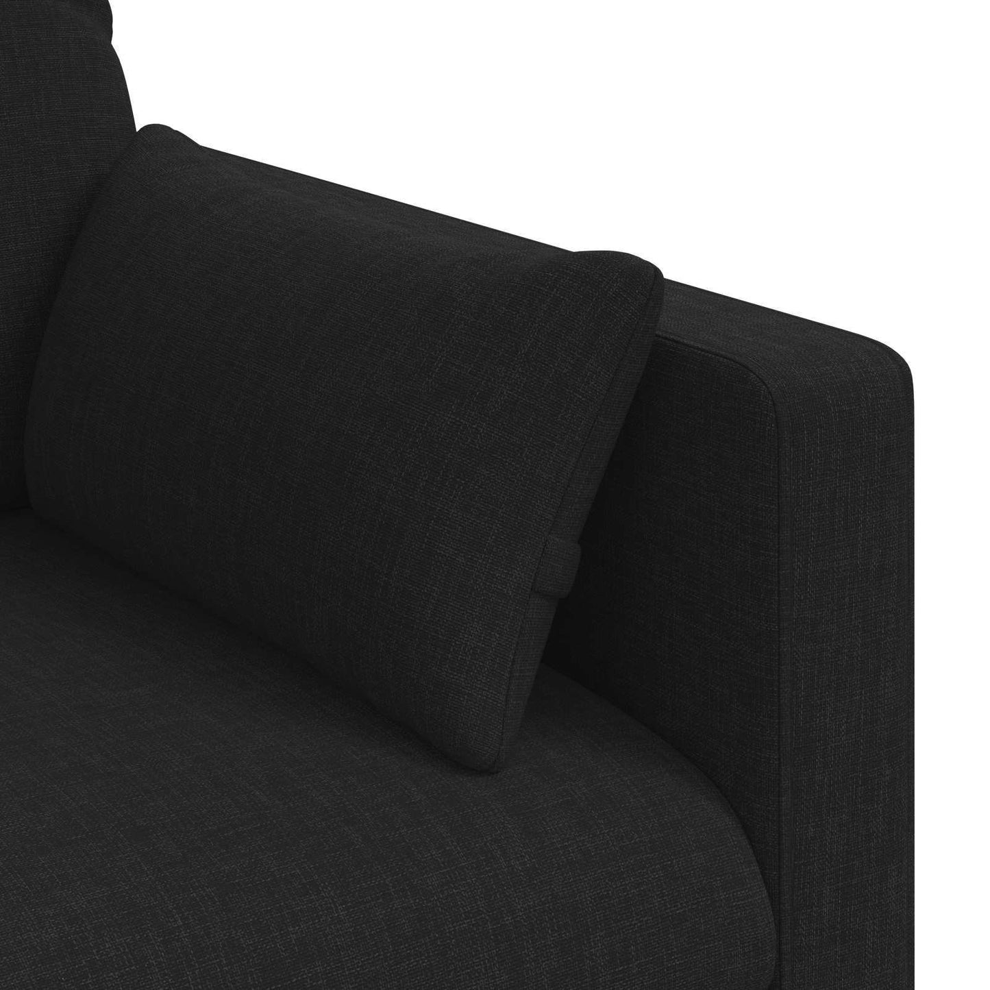 vidaXL Sofa Schwarz 198 x 78 x 80 cm Stoff