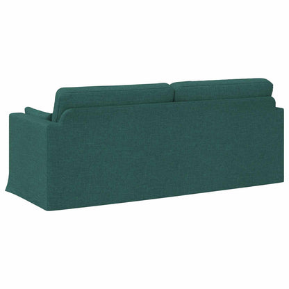 vidaXL Sofa Dunkelgrün 198 x 78 x 80 cm Stoff