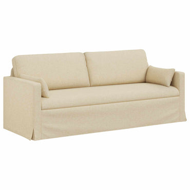 vidaXL Sofa Creme 198 x 78 x 80 cm Stoff