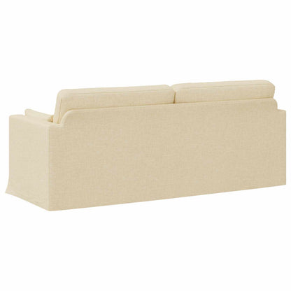 vidaXL Sofa Creme 198 x 78 x 80 cm Stoff
