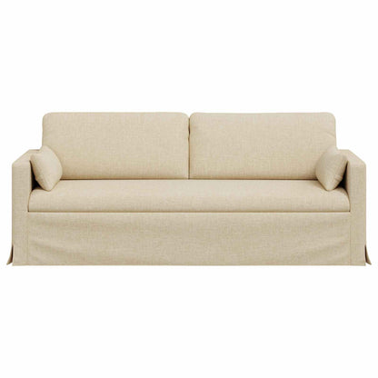 vidaXL Sofa Creme 198 x 78 x 80 cm Stoff