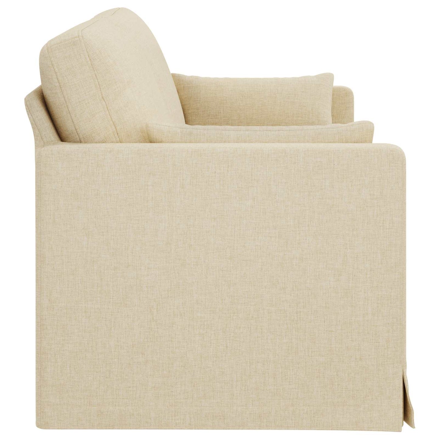 vidaXL Sofa Creme 198 x 78 x 80 cm Stoff