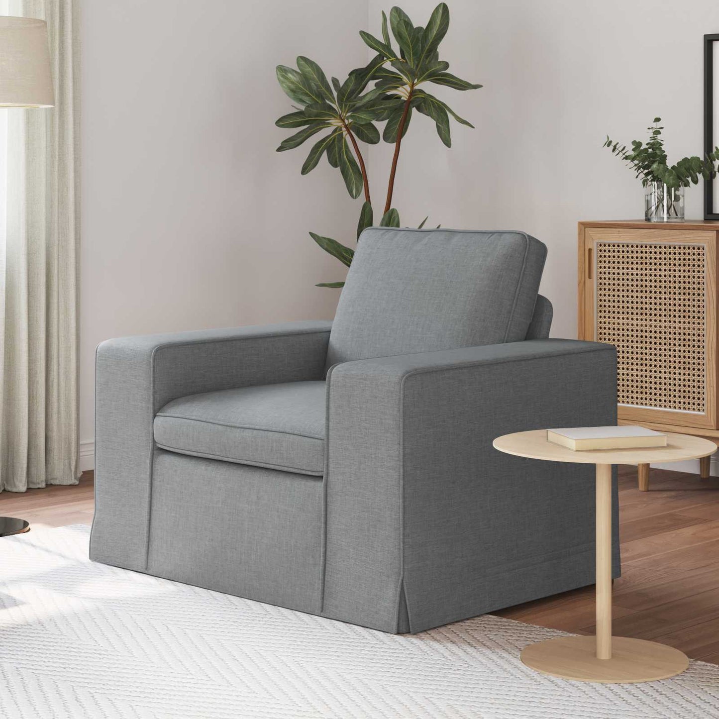 vidaXL Sofa Hellgrau 103 x 80 x 82 cm Stoff