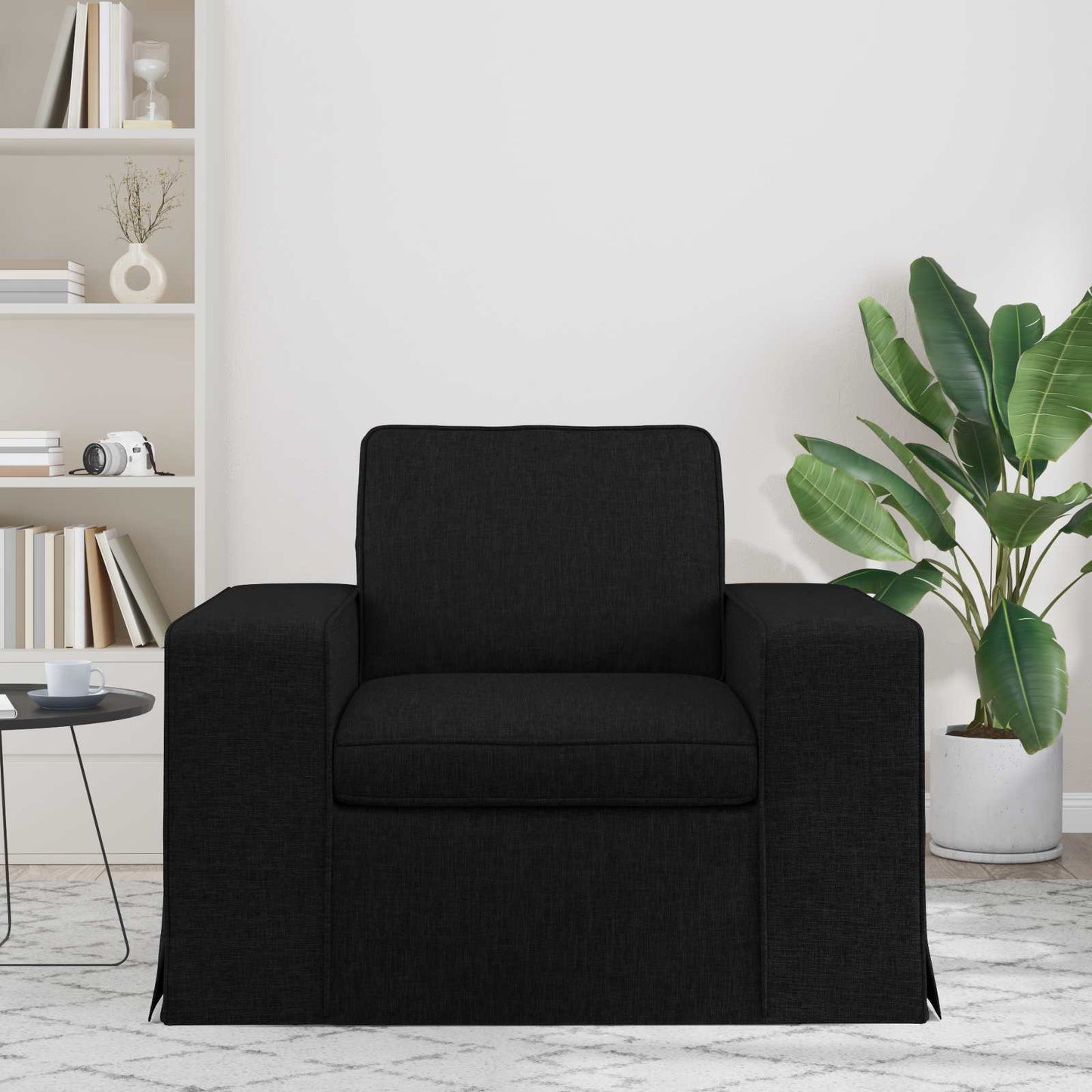 vidaXL Sofa Schwarz 103 x 80 x 82 cm Stoff