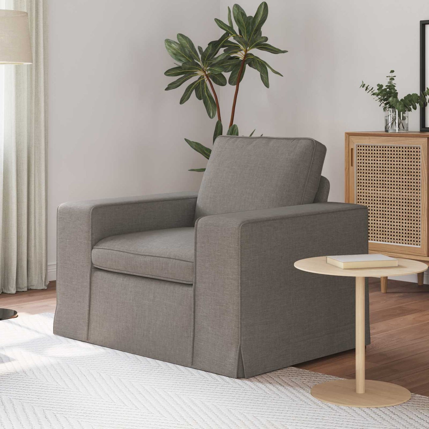 vidaXL Sofa Taupe 103 x 80 x 82 cm Stoff