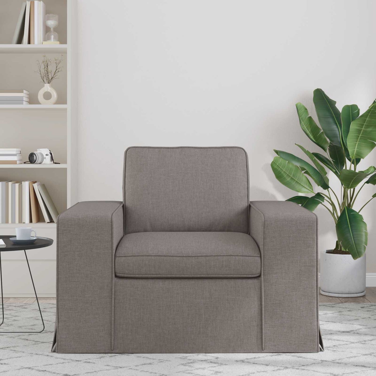 vidaXL Sofa Taupe 103 x 80 x 82 cm Stoff