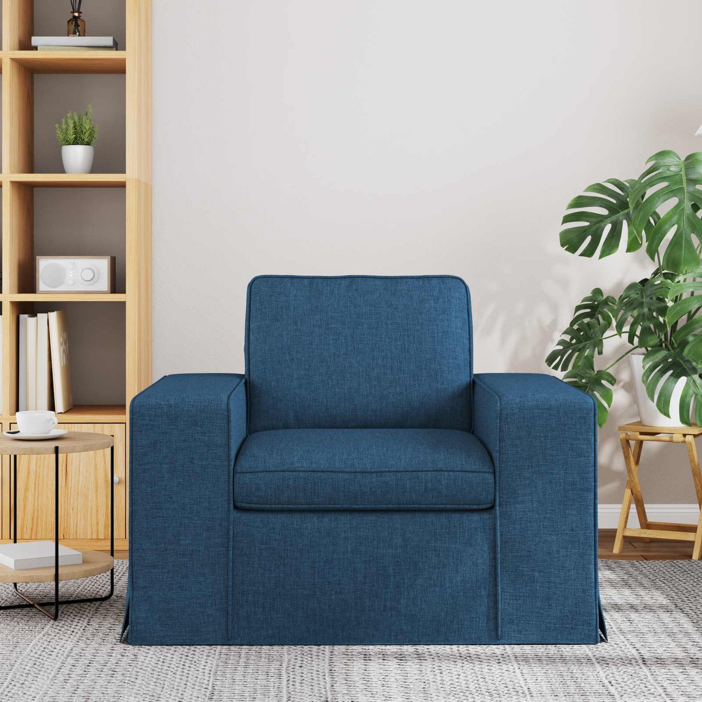vidaXL Sofa Blau 103 x 80 x 82 cm Stoff