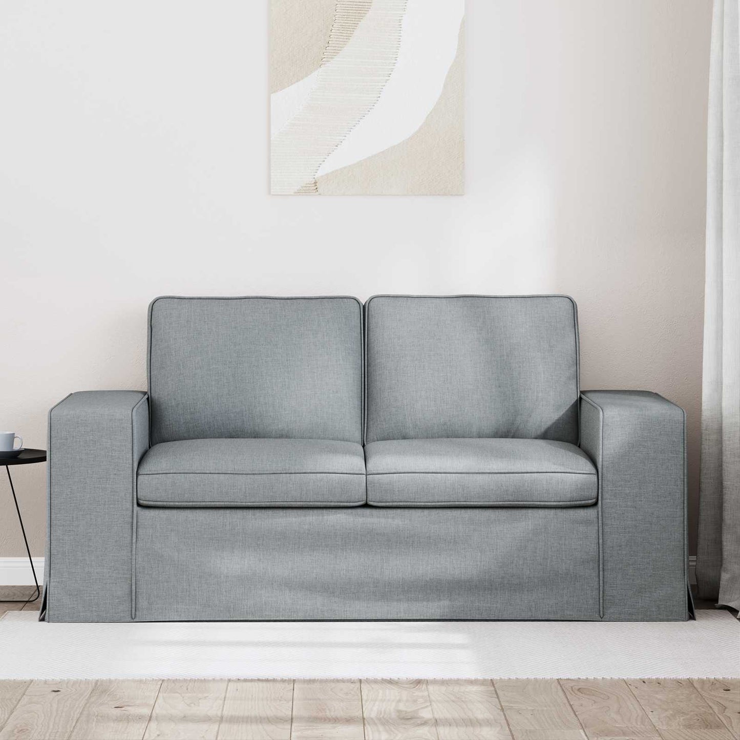 vidaXL Sofa Hellgrau 162 x 80 x 82 cm Stoff