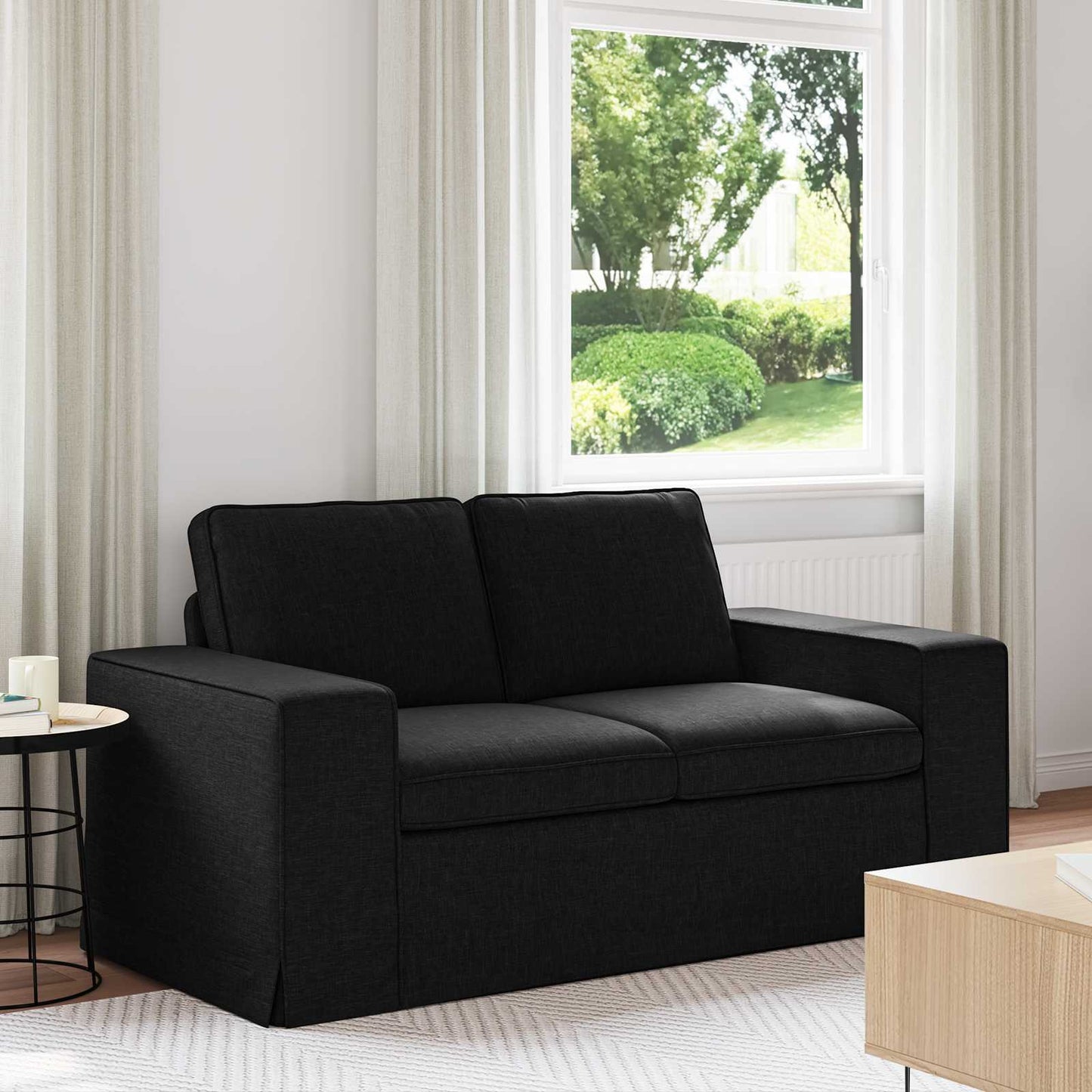 Sofa Schwarz 162 x 80 x 82 cm Stoff