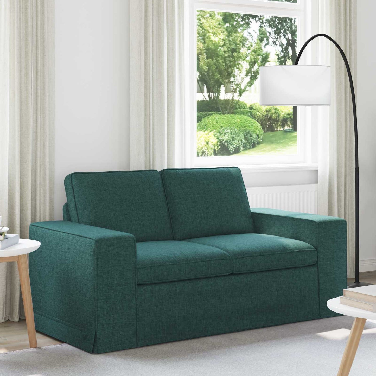 vidaXL Sofa Dunkelgrün 162 x 80 x 82 cm Stoff