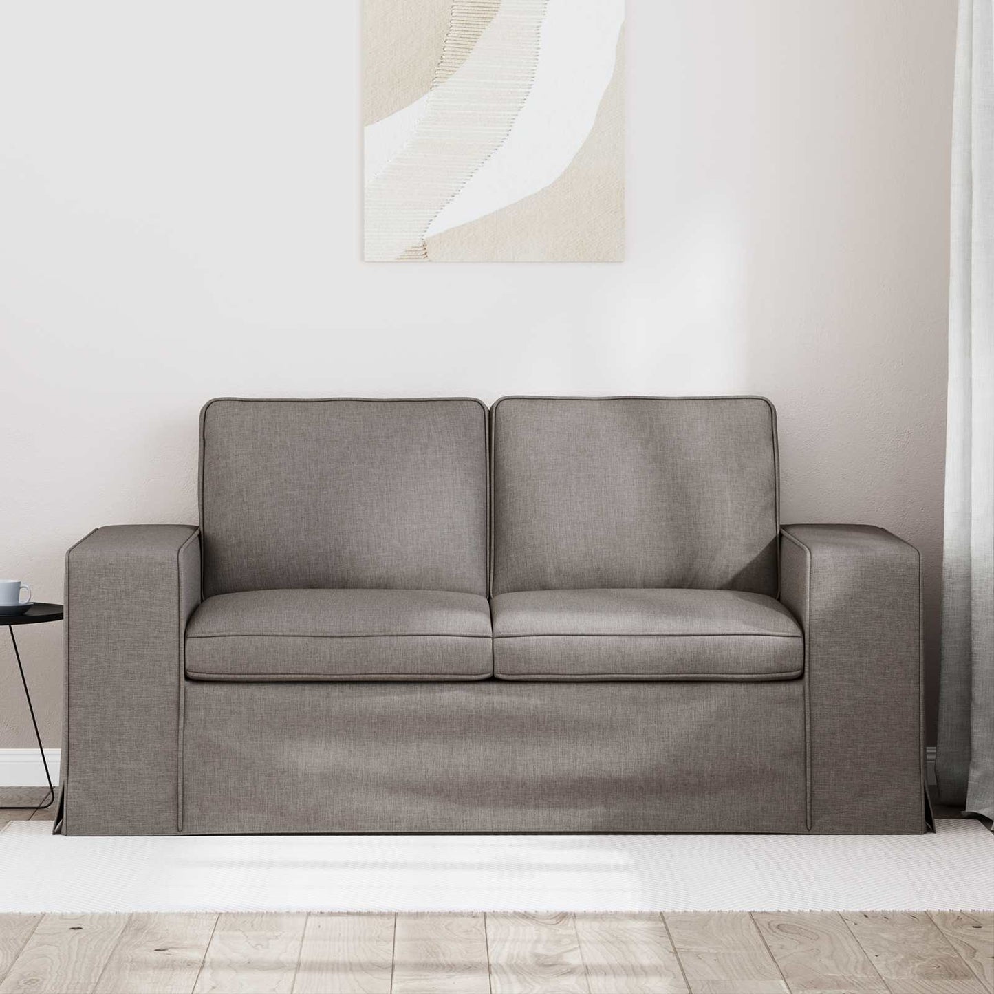 vidaXL Sofa Taupe 162 x 80 x 82 cm Stoff
