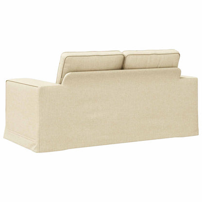 vidaXL Sofa Creme 162 x 80 x 82 cm Stoff