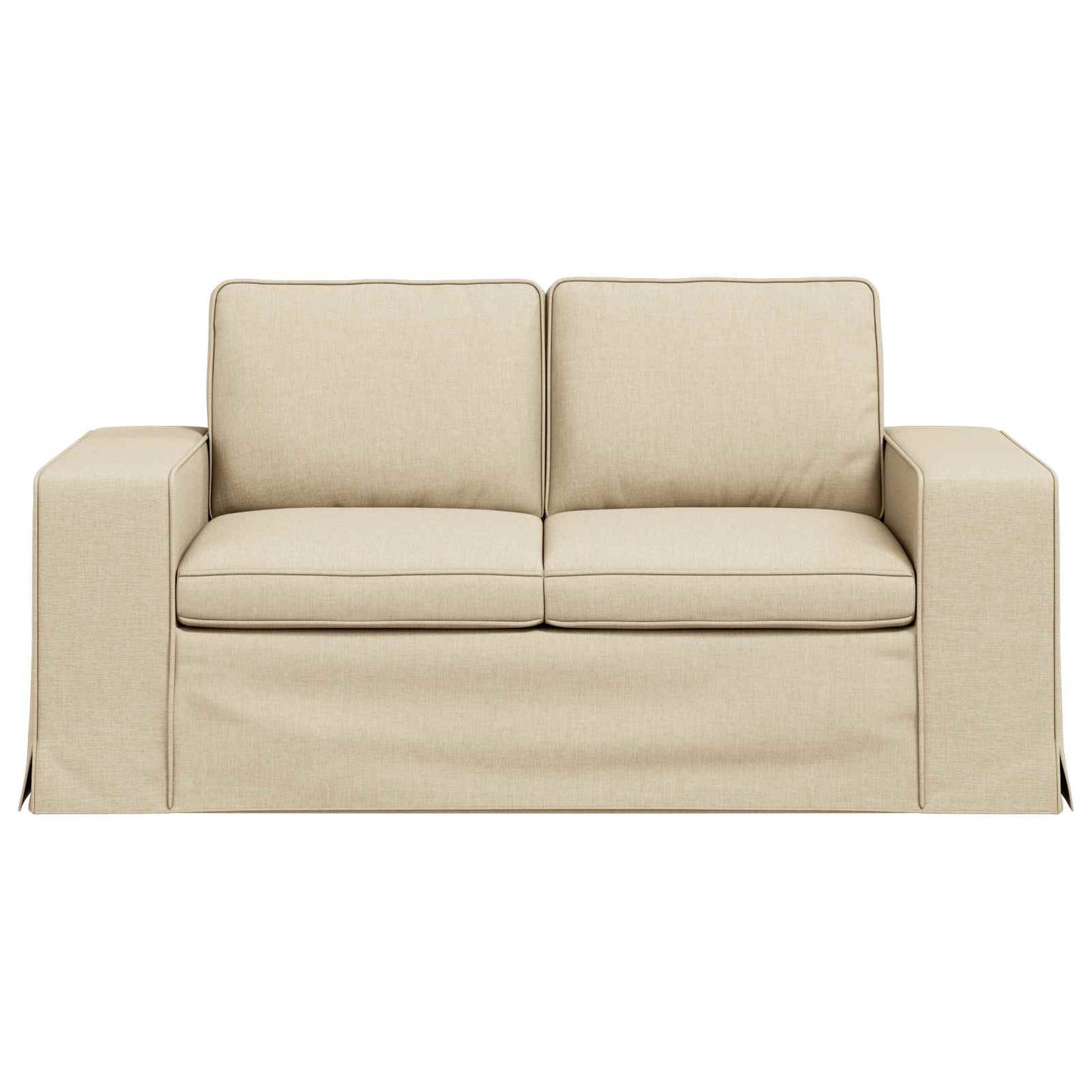 vidaXL Sofa Creme 162 x 80 x 82 cm Stoff