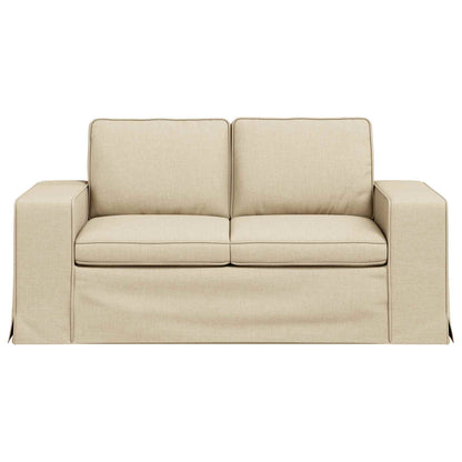 vidaXL Sofa Creme 162 x 80 x 82 cm Stoff
