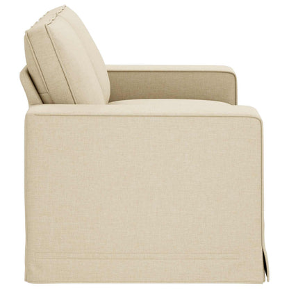 vidaXL Sofa Creme 162 x 80 x 82 cm Stoff